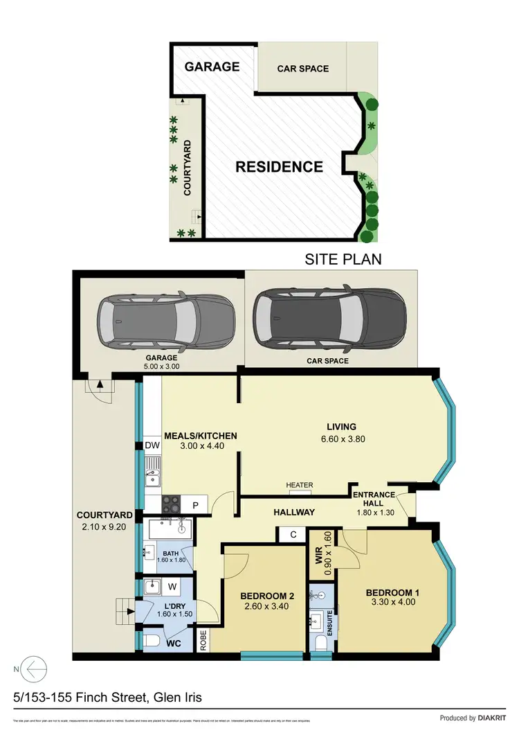 Floorplan of Homely villa listing, 5/153-155 Finch Street, Glen Iris VIC 3146