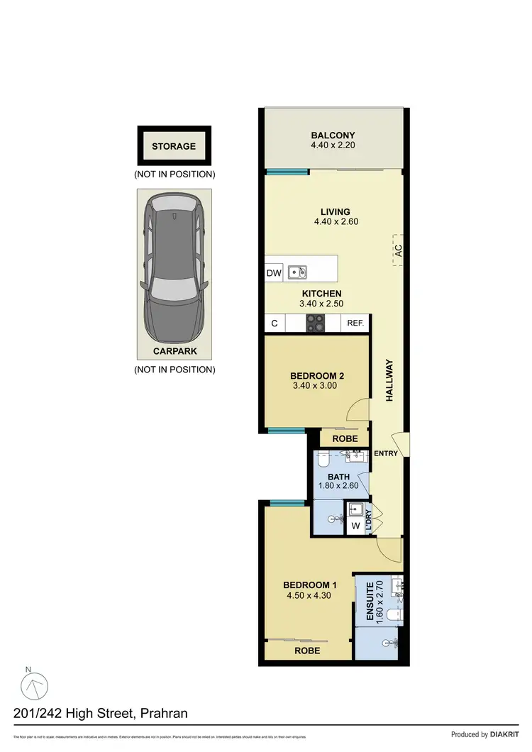 Floorplan of Homely apartment listing, 201/242 High Street, Prahran VIC 3181
