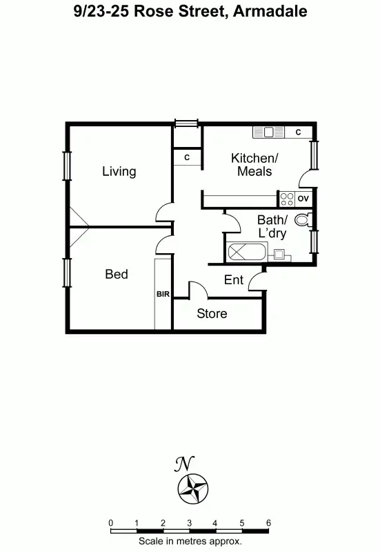 Floorplan of Homely apartment listing, 9/23-25 Rose Street, Armadale VIC 3143