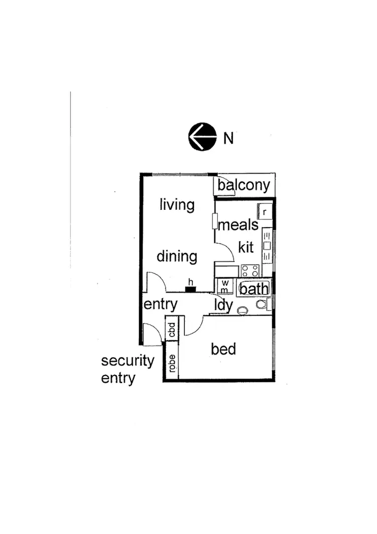 Floorplan of Homely unit listing, 15/10 Denbigh Road, Armadale VIC 3143