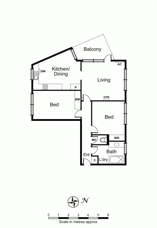 Floorplan of Homely apartment listing, 12/14 The Avenue, Prahran VIC 3181