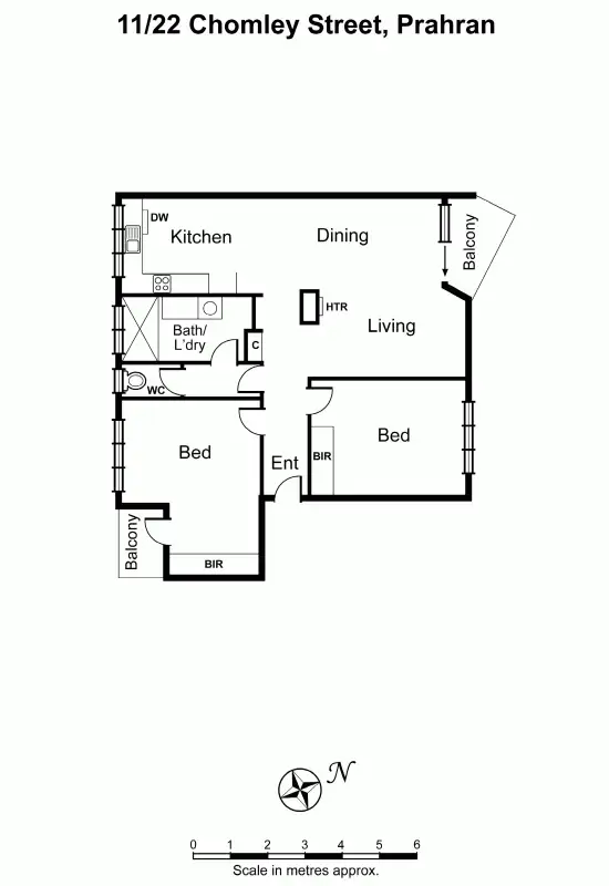 Floorplan of Homely apartment listing, 11/22 Chomley Street, Prahran VIC 3181