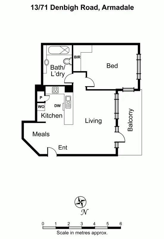 Floorplan of Homely apartment listing, 13/71 Denbigh Road, Armadale VIC 3143