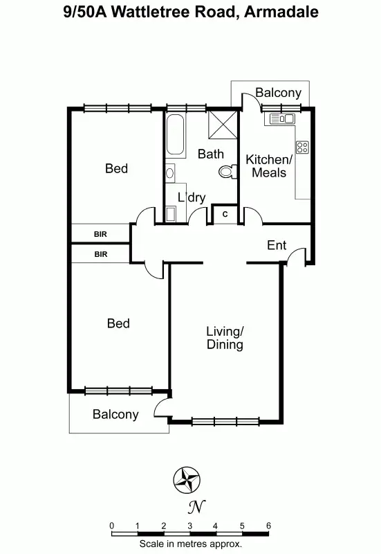 Floorplan of Homely apartment listing, 9/50A Wattletree Road, Armadale VIC 3143