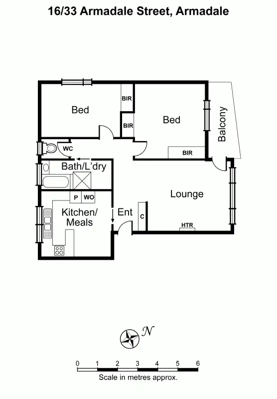 Floorplan of Homely apartment listing, 16/33 Armadale Street, Armadale VIC 3143
