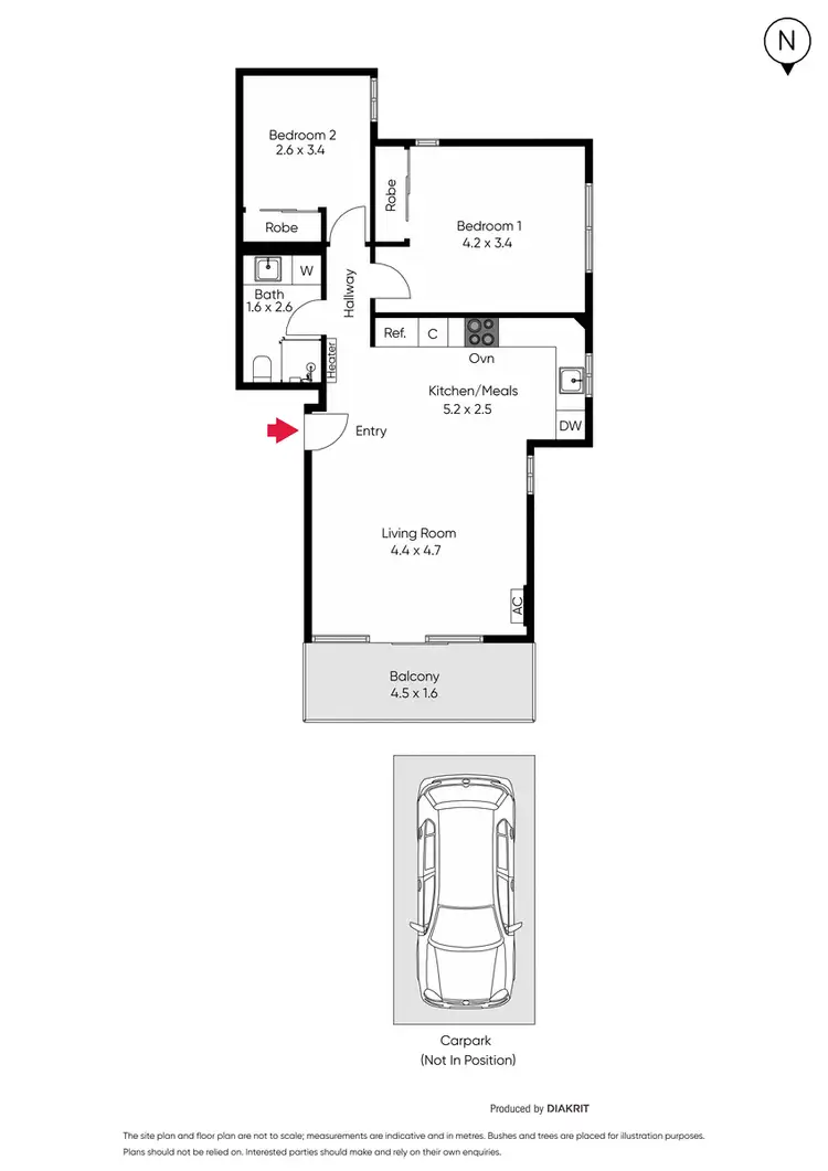 Floorplan of Homely apartment listing, 3/65 Westbury Street, St Kilda East VIC 3183