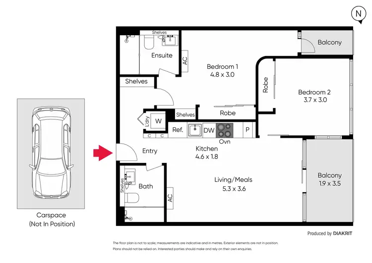 Floorplan of Homely apartment listing, 1704N/229 Toorak Road, South Yarra VIC 3141