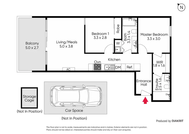 Floorplan of Homely apartment listing, 206/1387 Malvern Road, Malvern VIC 3144