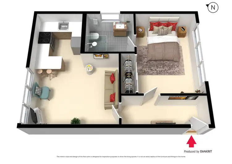 Floorplan of Homely apartment listing, 21/54 Balston Street, St Kilda East VIC 3183