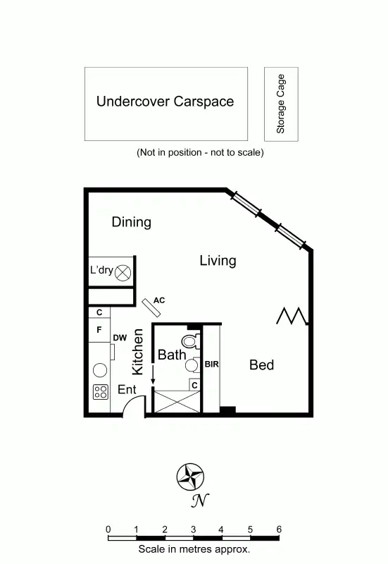 Floorplan of Homely unit listing, 219/9 Commercial Road, Melbourne VIC 3000