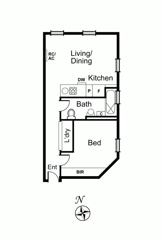 Floorplan of Homely apartment listing, 316/9 Commercial Road, Melbourne VIC 3000