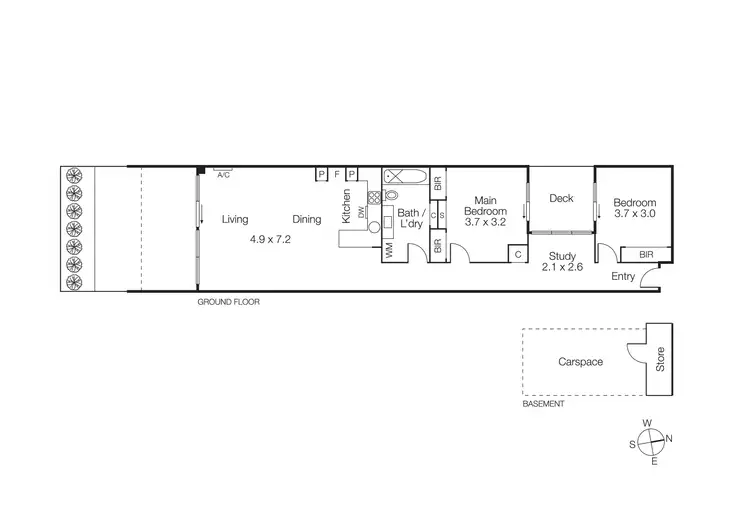 Floorplan of Homely apartment listing, 6/300 High Street, Prahran VIC 3181
