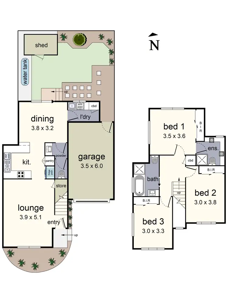 Floorplan of Homely townhouse listing, 2/2 Mountfield Road, Kilsyth VIC 3137
