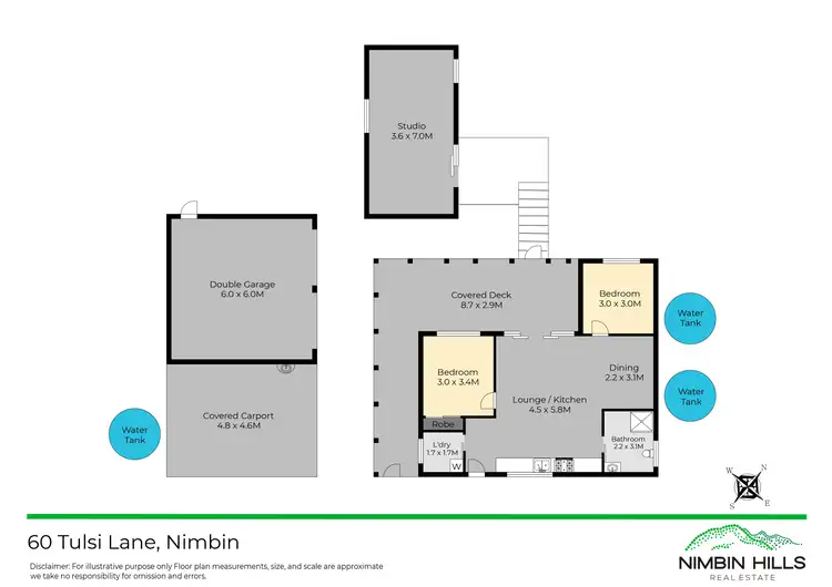Floorplan of Homely house listing, 60 Tulsi Lane, Nimbin NSW 2480