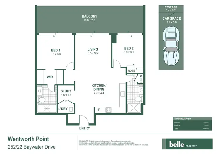 Floorplan of Homely apartment listing, 225/22 Baywater Drive, Wentworth Point NSW 2127