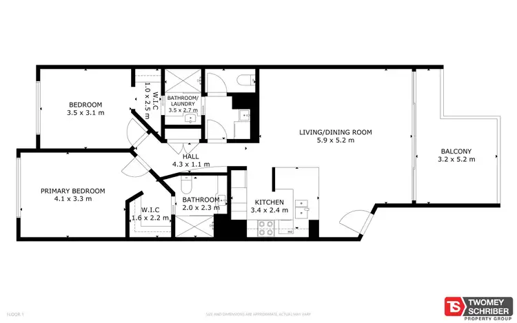 Floorplan of Homely apartment listing, 58/65-75 Vasey Esplanade, Trinity Beach QLD 4879