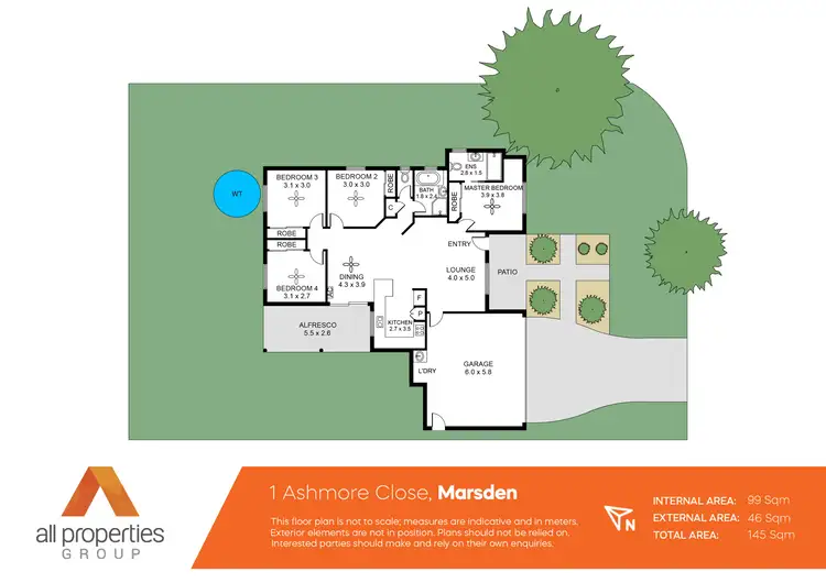 Floorplan of Homely house listing, 1 Ashmore Close, Marsden QLD 4132