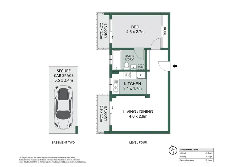 Floorplan of Homely apartment listing, 23/6-8 Hardie Street, Neutral Bay NSW 2089