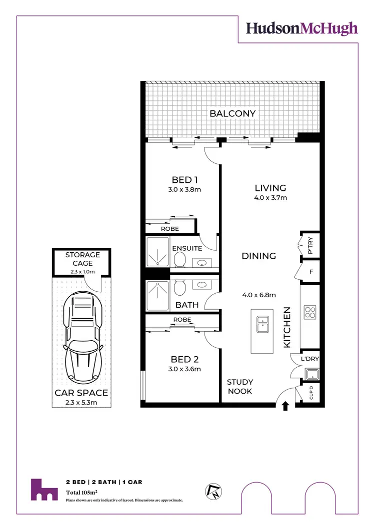 Floorplan of Homely apartment listing, 905/5 Mungo Scott Place, Summer Hill NSW 2130