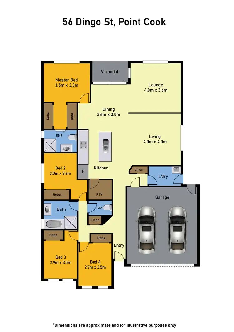 Floorplan of Homely house listing, 56 Dingo Street, Point Cook VIC 3030