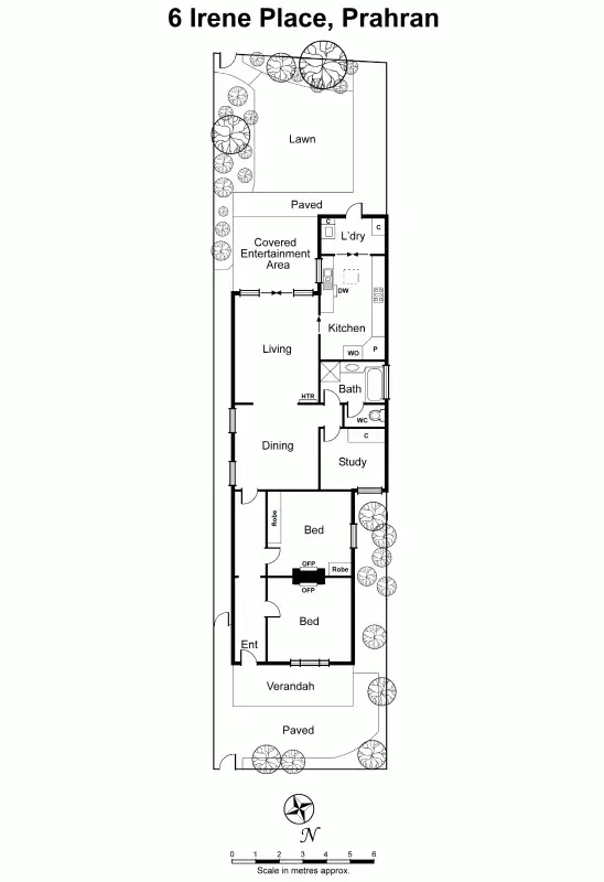 Floorplan of Homely house listing, 6 Irene Place, Prahran VIC 3181