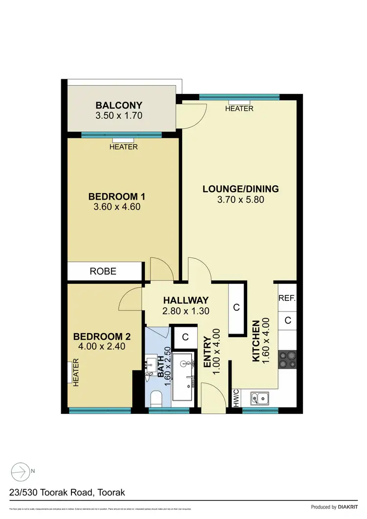 Floorplan of Homely apartment listing, 23/530 Toorak Road, Toorak VIC 3142