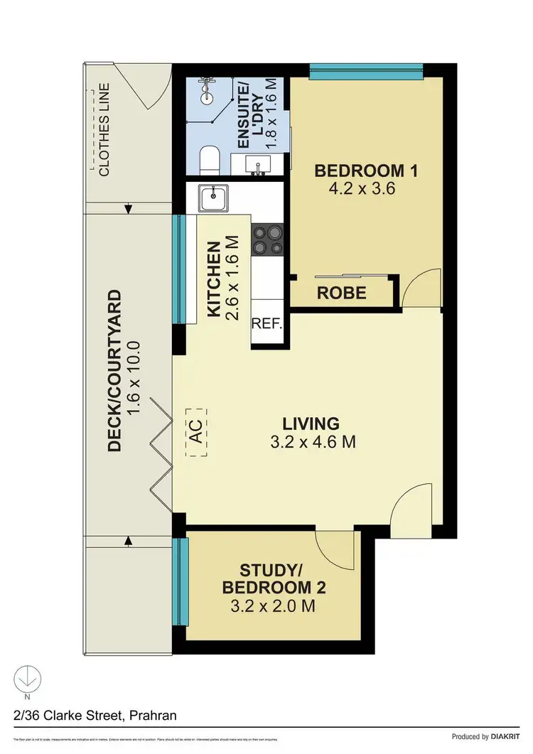 Floorplan of Homely apartment listing, 2/36 Clarke Street, Prahran VIC 3181