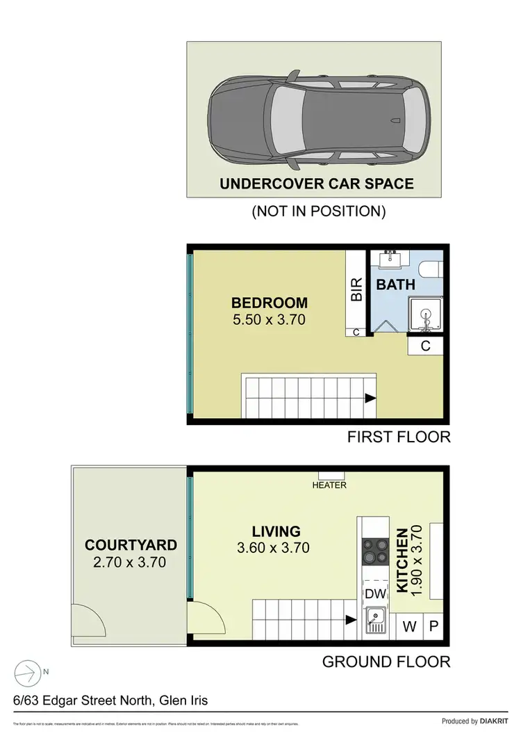 Floorplan of Homely apartment listing, 6/63 Edgar Street North, Glen Iris VIC 3146