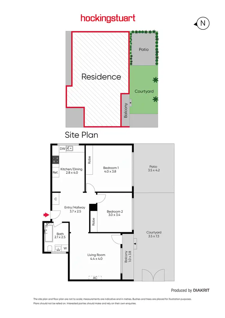 Floorplan of Homely apartment listing, 1/317 Dandenong Road, Prahran VIC 3181