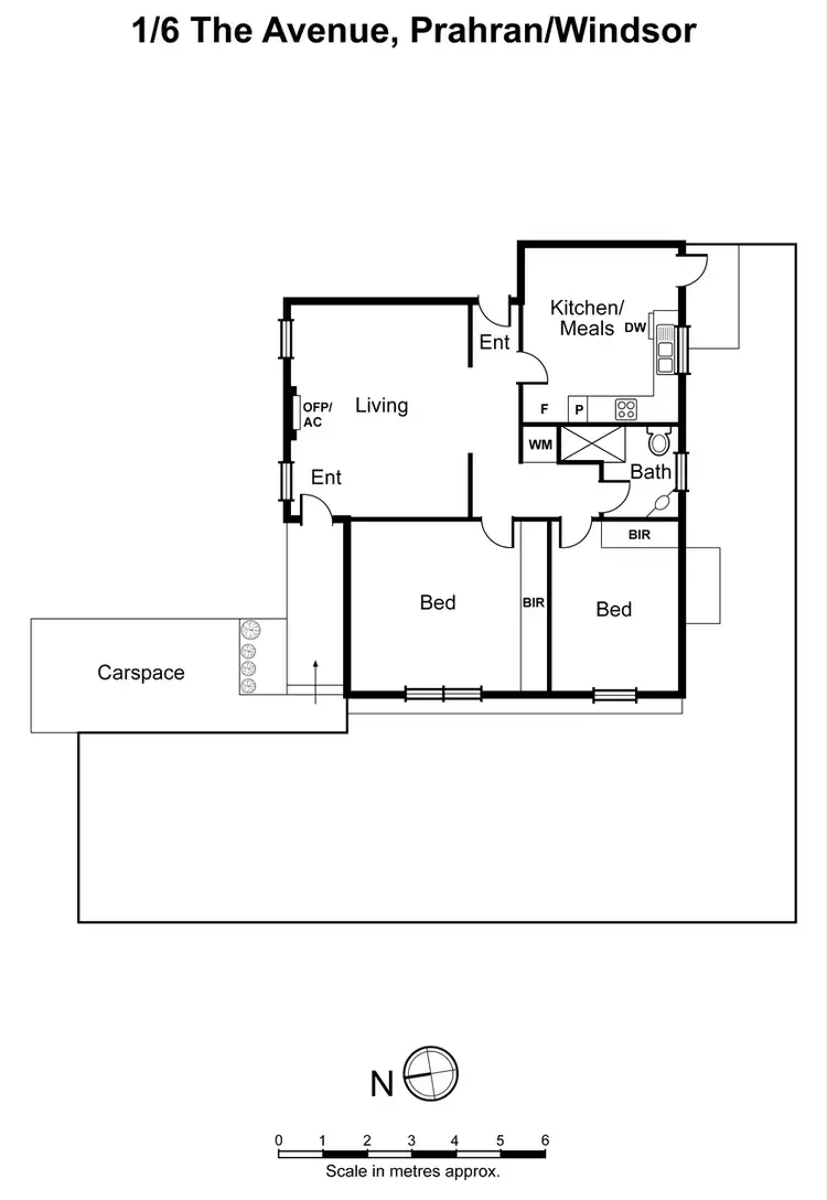Floorplan of Homely apartment listing, 1/6 The Avenue, Windsor VIC 3181
