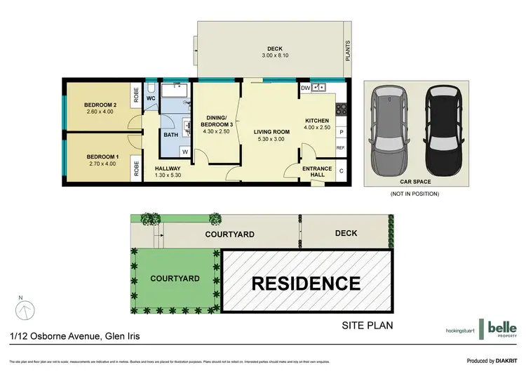 Floorplan of Homely apartment listing, 1/12 Osborne Avenue, Glen Iris VIC 3146