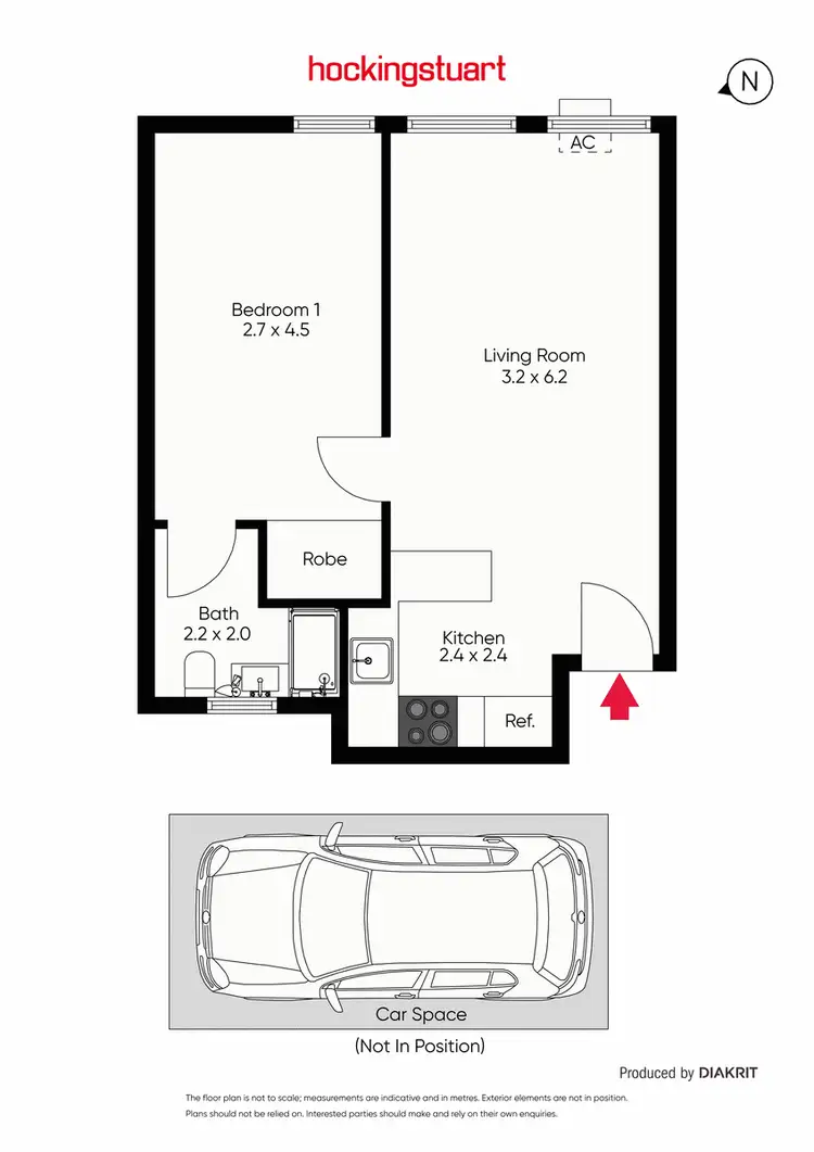 Floorplan of Homely unit listing, 6/470 Punt Road, South Yarra VIC 3141