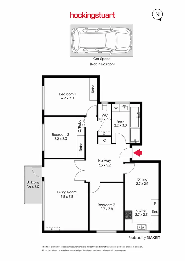 Floorplan of Homely apartment listing, 12/205 Dandenong Road, Prahran VIC 3181