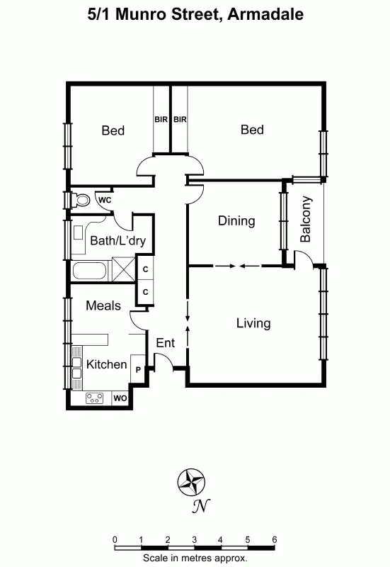 Floorplan of Homely apartment listing, 5/1 Munro Street, Armadale VIC 3143