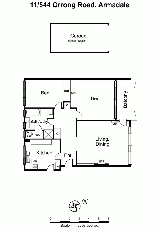 Floorplan of Homely apartment listing, 11/544 Orrong Road, Armadale VIC 3143
