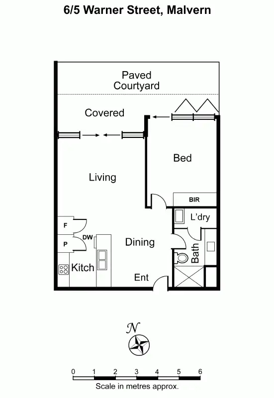 Floorplan of Homely apartment listing, 6/5 Warner Street, Malvern VIC 3144