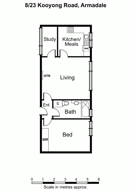 Floorplan of Homely apartment listing, 8/23 Kooyong Road, Armadale VIC 3143