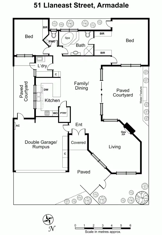 Floorplan of Homely townhouse listing, 51 Llaneast Street, Armadale VIC 3143
