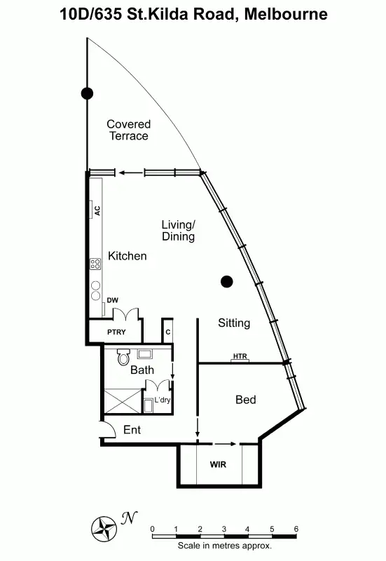 Floorplan of Homely apartment listing, 10D/635 St Kilda Road, Melbourne VIC 3000