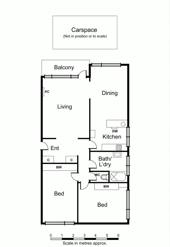 Floorplan of Homely apartment listing, 18/47 Denbigh Road, Armadale VIC 3143