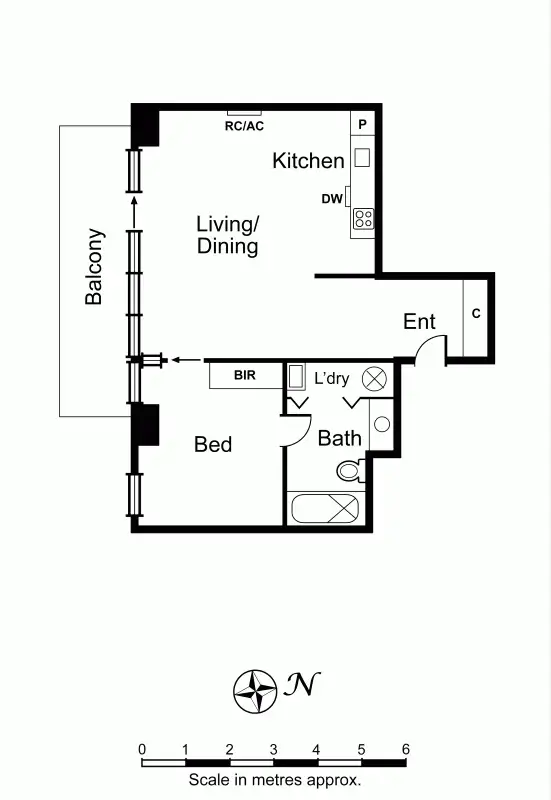 Floorplan of Homely apartment listing, 206/220 Commercial Road, Prahran VIC 3181