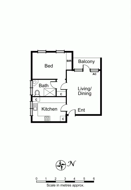 Floorplan of Homely apartment listing, 15/74 Denbigh Road, Armadale VIC 3143