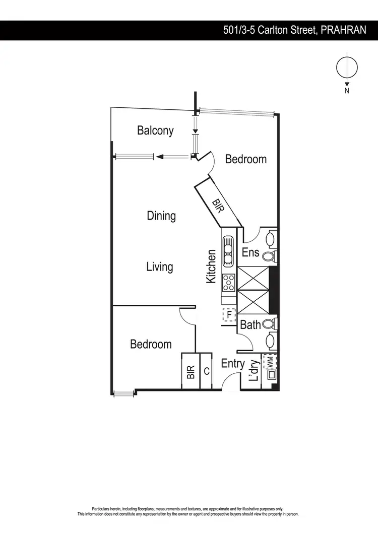 Floorplan of Homely apartment listing, 501/5-7 Carlton Street, Prahran VIC 3181