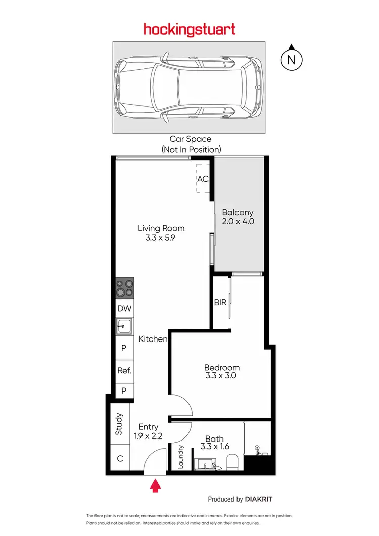 Floorplan of Homely apartment listing, G03/2 Tweed Street, Hawthorn VIC 3122