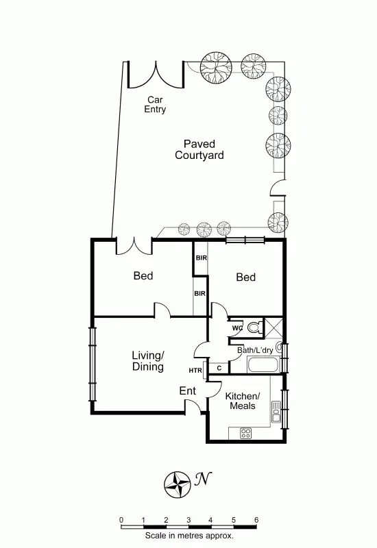 Floorplan of Homely apartment listing, 1/7 Railway Avenue, Armadale VIC 3143
