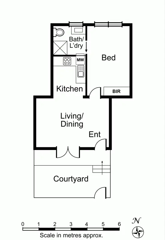 Floorplan of Homely apartment listing, 5/25 Clarence Street, Malvern East VIC 3145