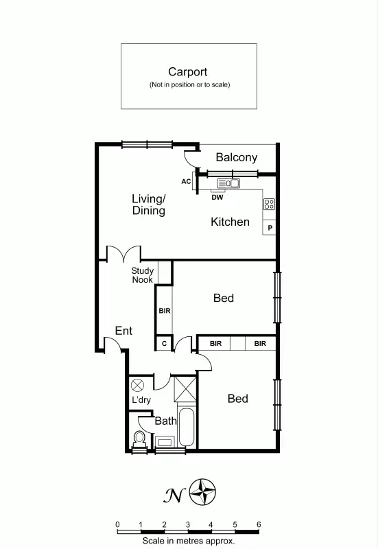Floorplan of Homely apartment listing, 7/3 Osborne Avenue, Glen Iris VIC 3146