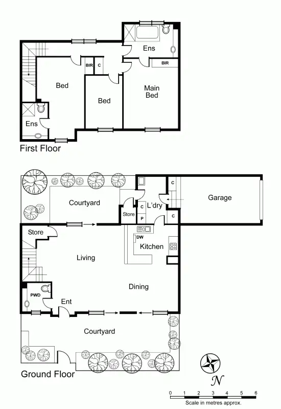 Floorplan of Homely townhouse listing, 2/4 Airlie Avenue, Prahran VIC 3181