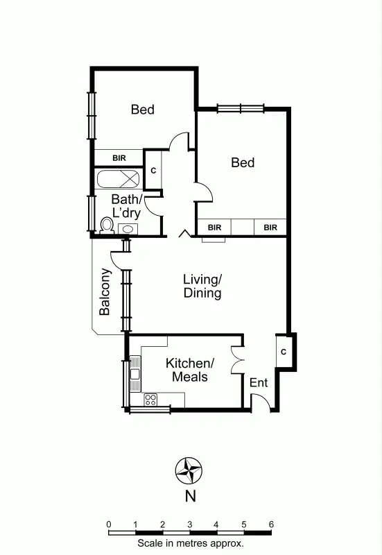 Floorplan of Homely apartment listing, 22/200 Wattletree Road, Malvern VIC 3144