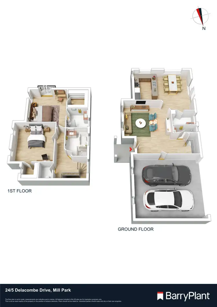 Floorplan of Homely house listing, 24/5 Delacombe Drive, Mill Park VIC 3082